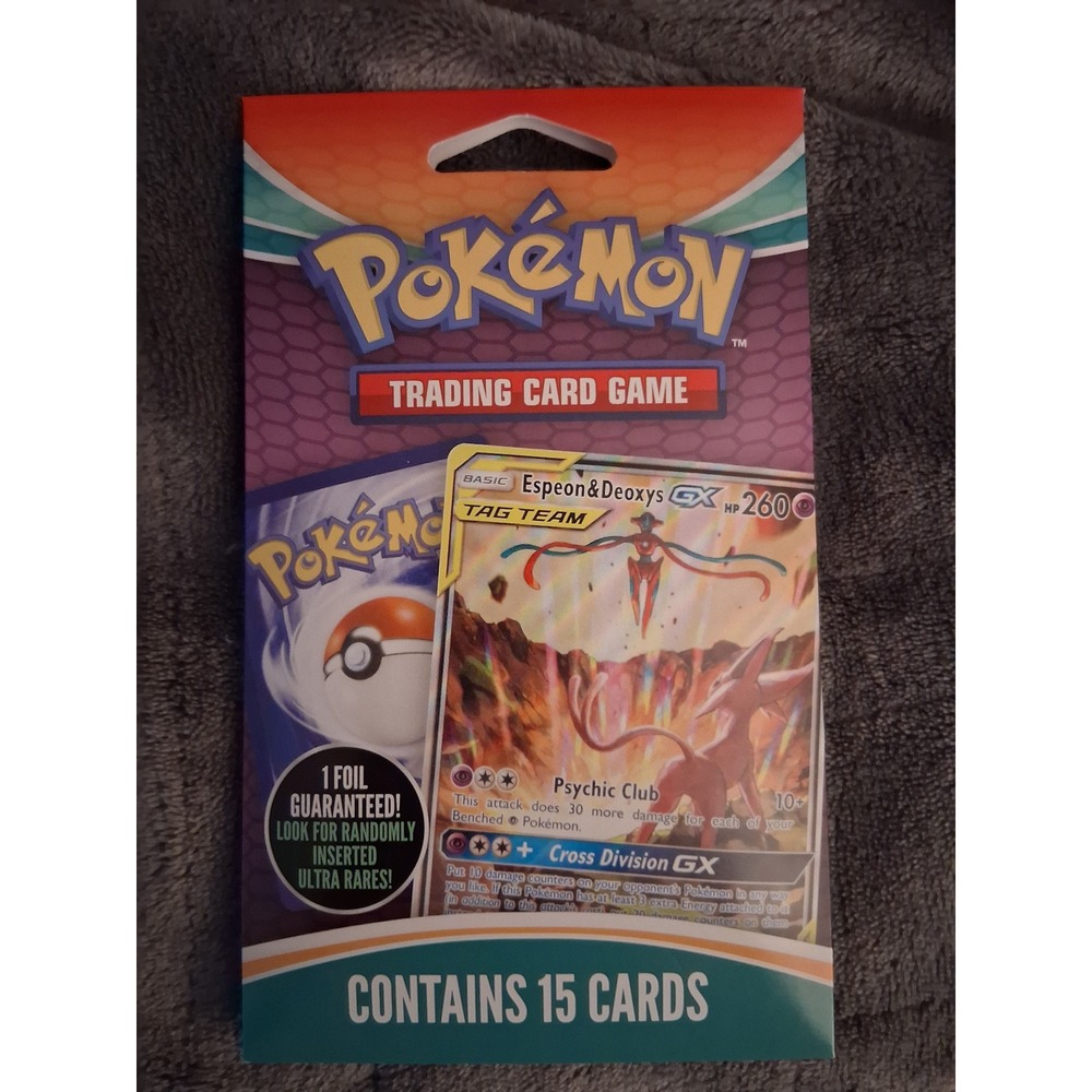 Pokemon TCG 15 Card Mystery Pack 1 Foil Guaranteed MJ Holding Blister Sealed